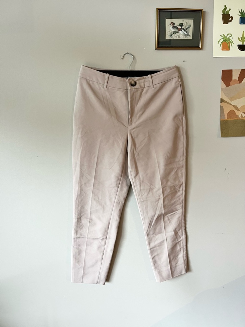 Simons Slim Dress Pants in Light Taupe/ Cream Colour Size 8